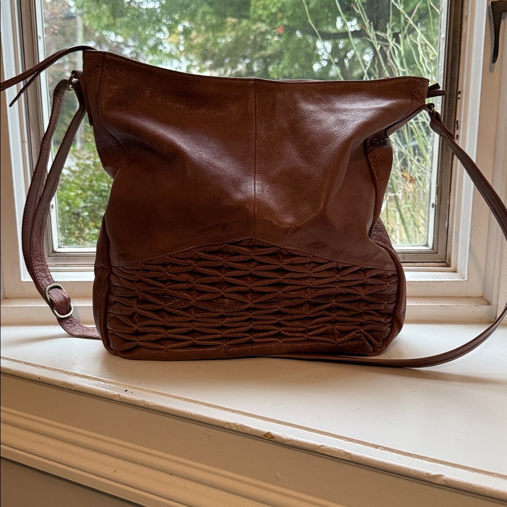Day & Mood for Anthropologie Isla Leather Hobo Bag.